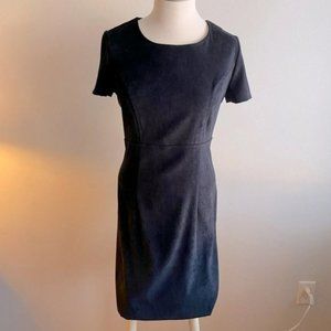 VINTAGE Made In Canada Faux Suede Cocktail Dress 6